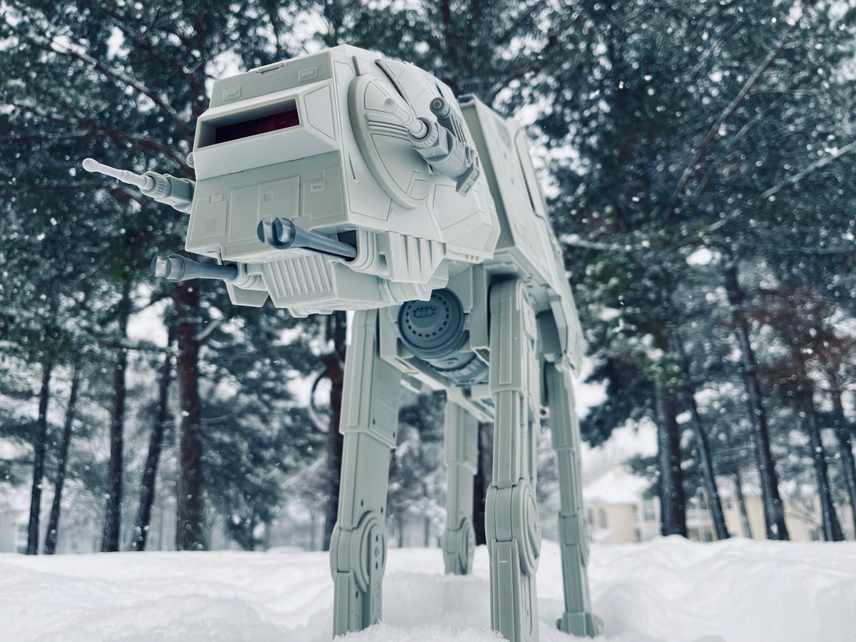 The only responsible thing to do in a snow storm is break out the action figures and props.