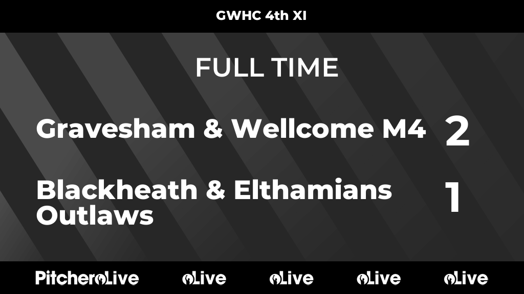 FULL TIME: Gravesham &amp; Wellcome M4 2 - 1 Blackheath &amp; Elthamians Outlaws
#GRABLA #Pitchero
gwhockey.club/teams/202029/m…