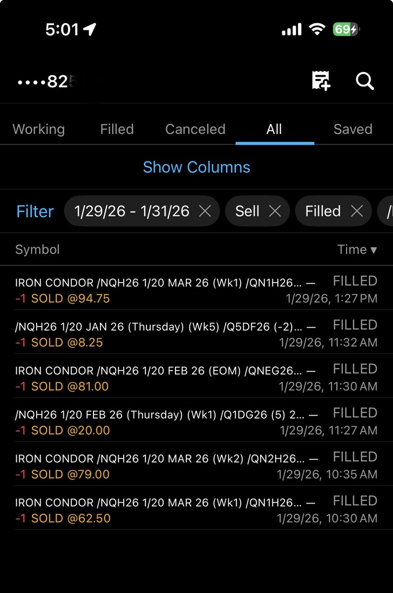 SabSwinger's tweet image. Iron condor Challenge $25 To $100k : I see traders doing 20-50 trades, staring at screens, watching stock and candles all day,   (not a life), being scammed by subscribing to discords, And lose money. Here is a low risk 4 IC trades while the market is going nuts. I just use my
