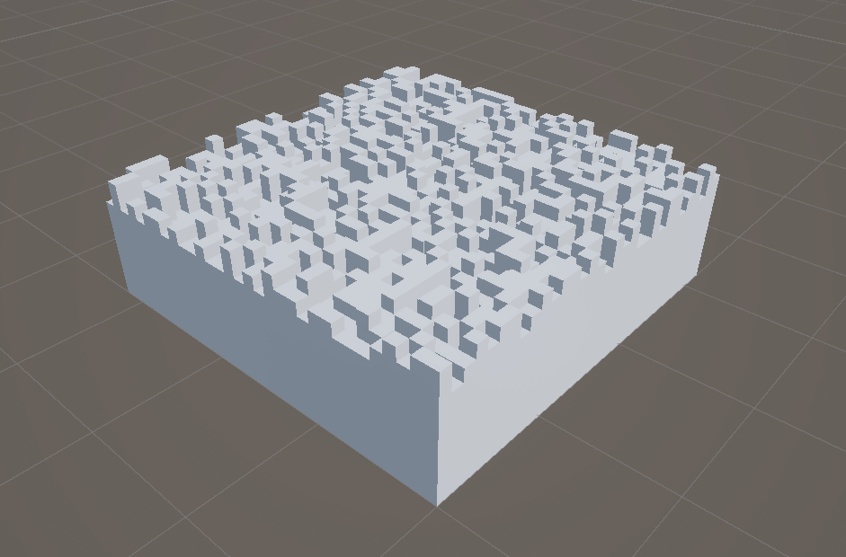 Dariuscxz's tweet photo. Building the foundation before the cool stuff. First chunk. #gamedev #voxelgame https://t.co/3kSK5Ps8SZ