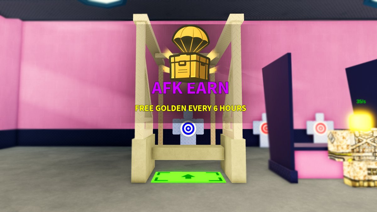 Utilize the AFK Earn stand in your base to keep earning money while you're offline and also earn FREE Golden Crates every 6 hours 💰! 

Raise your hand if you have already been taking advantage of the AFK Earn stand 👋! #MilitaryTycoon #Roblox