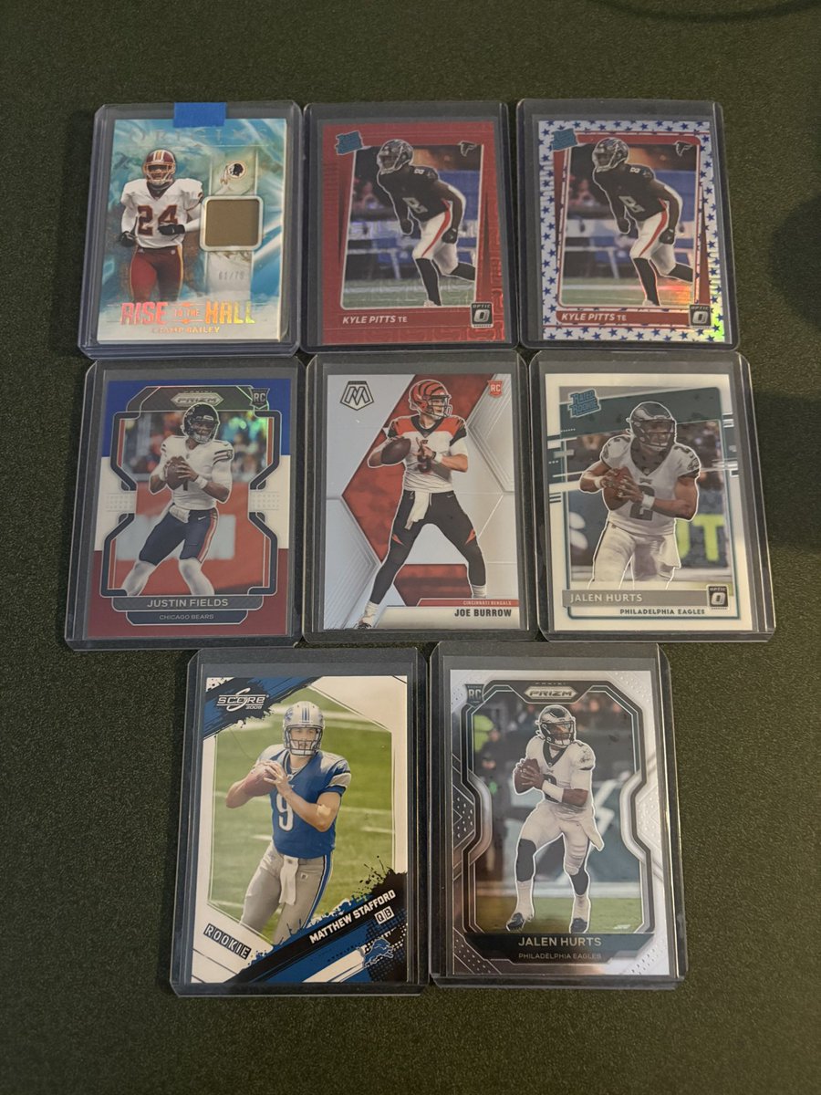 Stack sale. 
$5 each add $1.50 pwe up to 4 cards. 5 or more $5 bmwt. Retweets appreciated