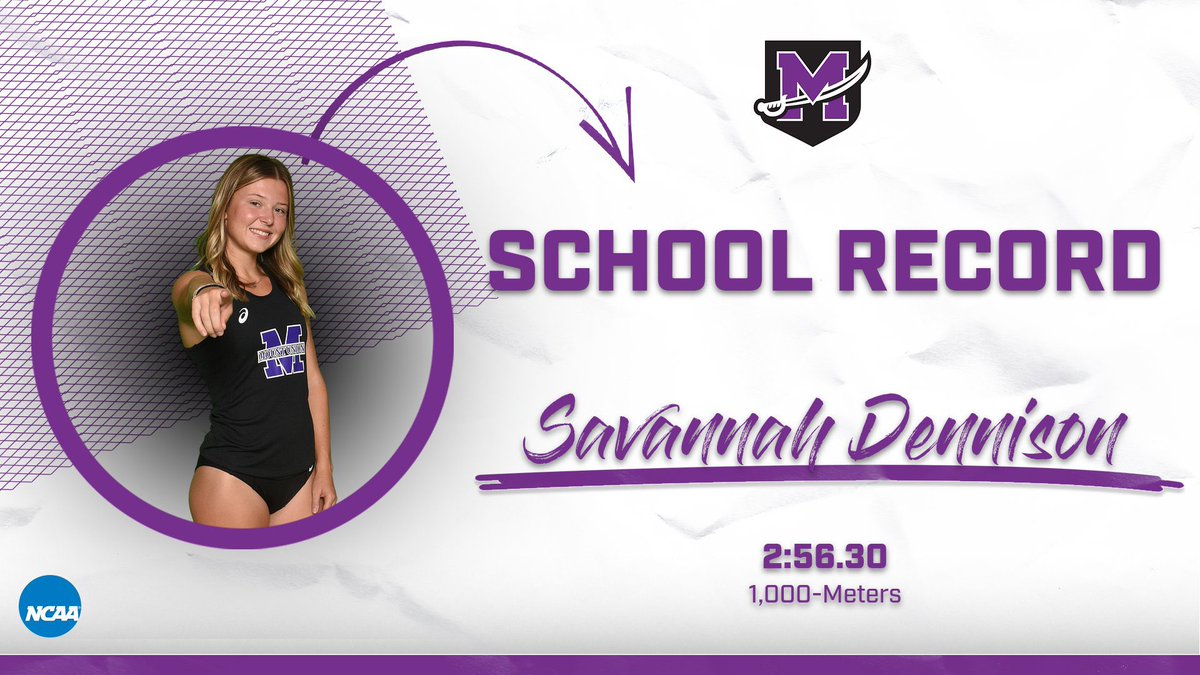 🚨SCHOOL RECORD🚨
Congratulations to Savannah Dennison on breaking the 1,000-Meter run school record today! She finished in a time of 2:56.30 besting the school record by .88 seconds! #GoMountGo