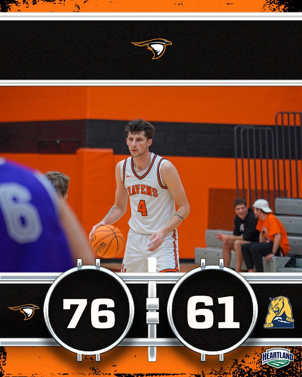 AURavensMBB's tweet image. Big time win to be tied for 1st in conference play!!!
