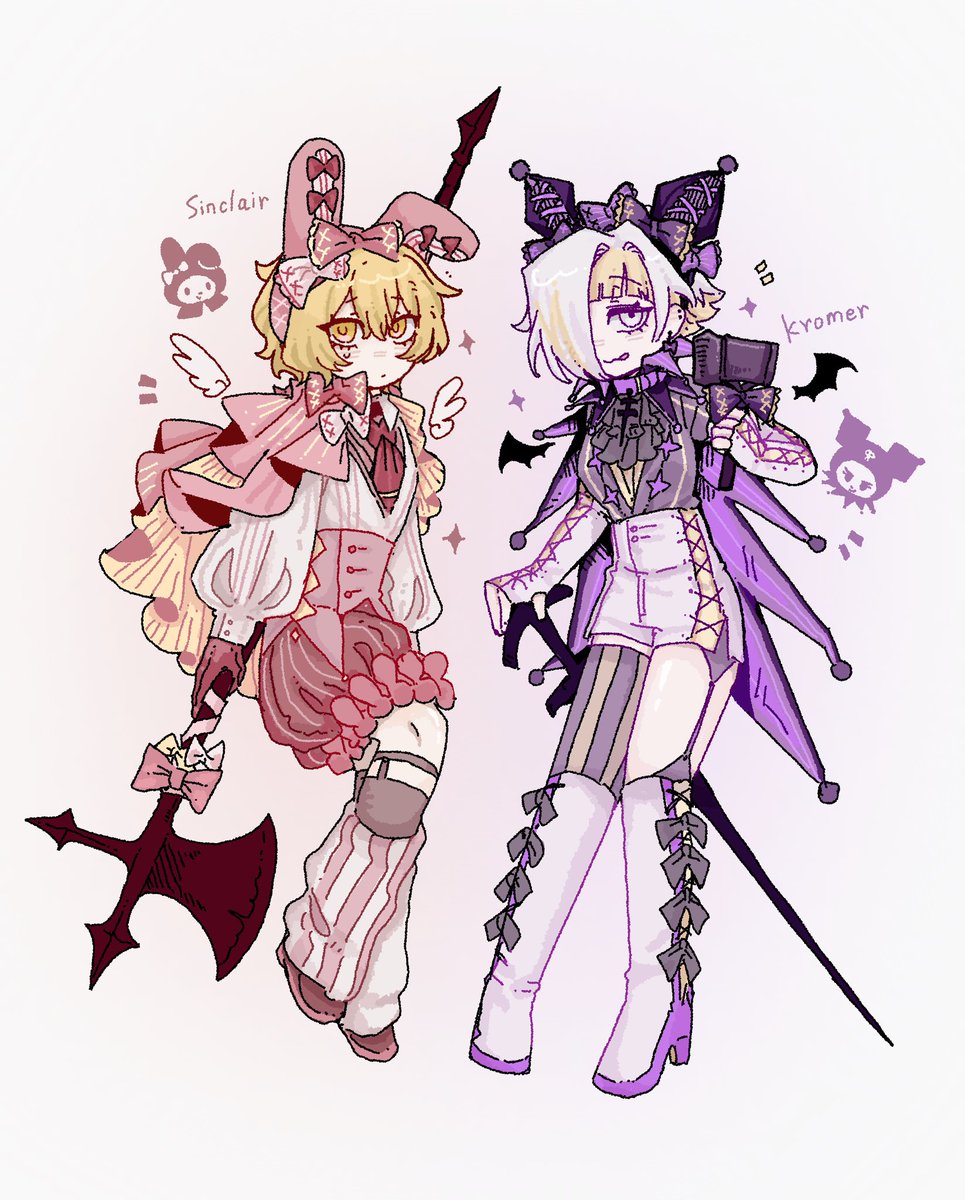 一些梦幻联动？想看于是画了
🐣⚒️

 #LimbusCompany #lcb11 #Kromer