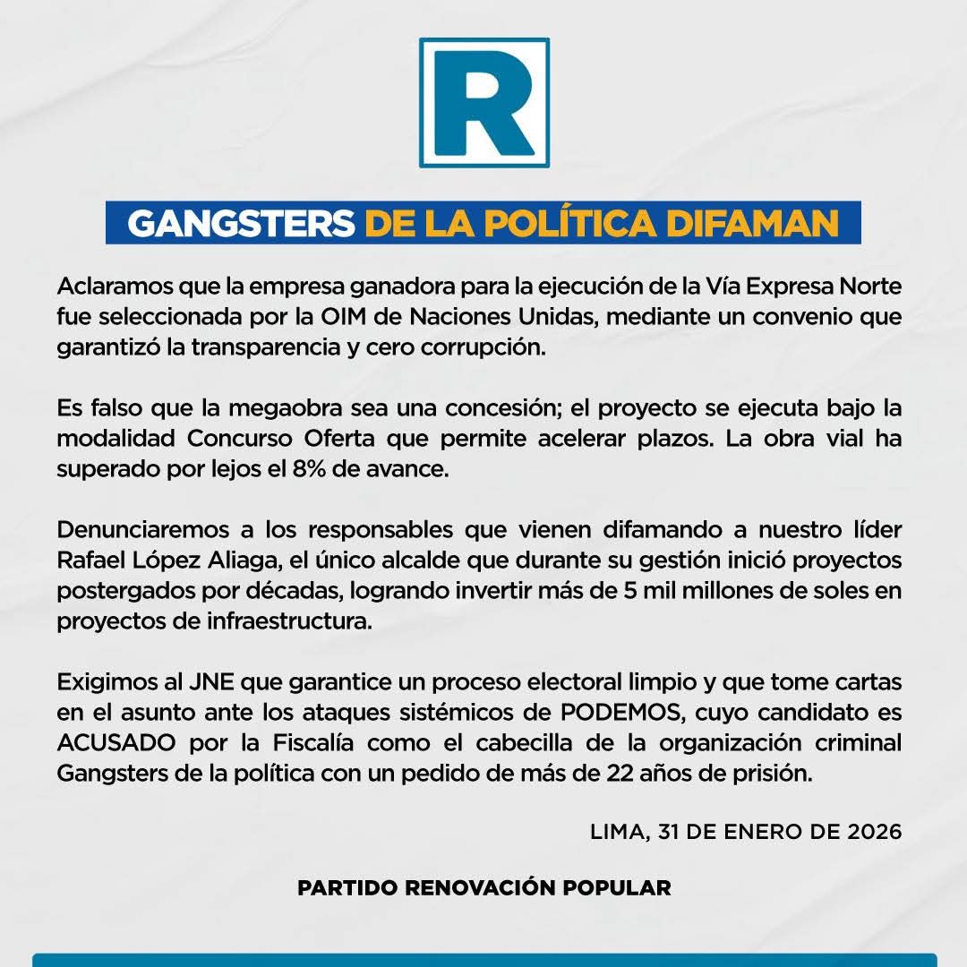 Los Gansters de la Política fieles a su costumbre, reaparecen para difamar a <a href="/rlopezaliaga1/">Rafael López Aliaga</a> mostrando su real personalidad y frustración ante lo que es evidente: Un próximo candidato  como lo es RAFAEL que esta pronto a ser elegido por la mayoría de peruanos como Presidente del