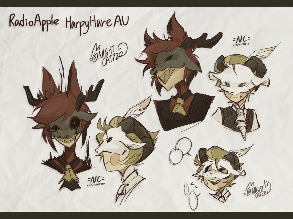 Deer &amp; Goat

#radioapple #HazbinHotel #HazbinHotelFanart