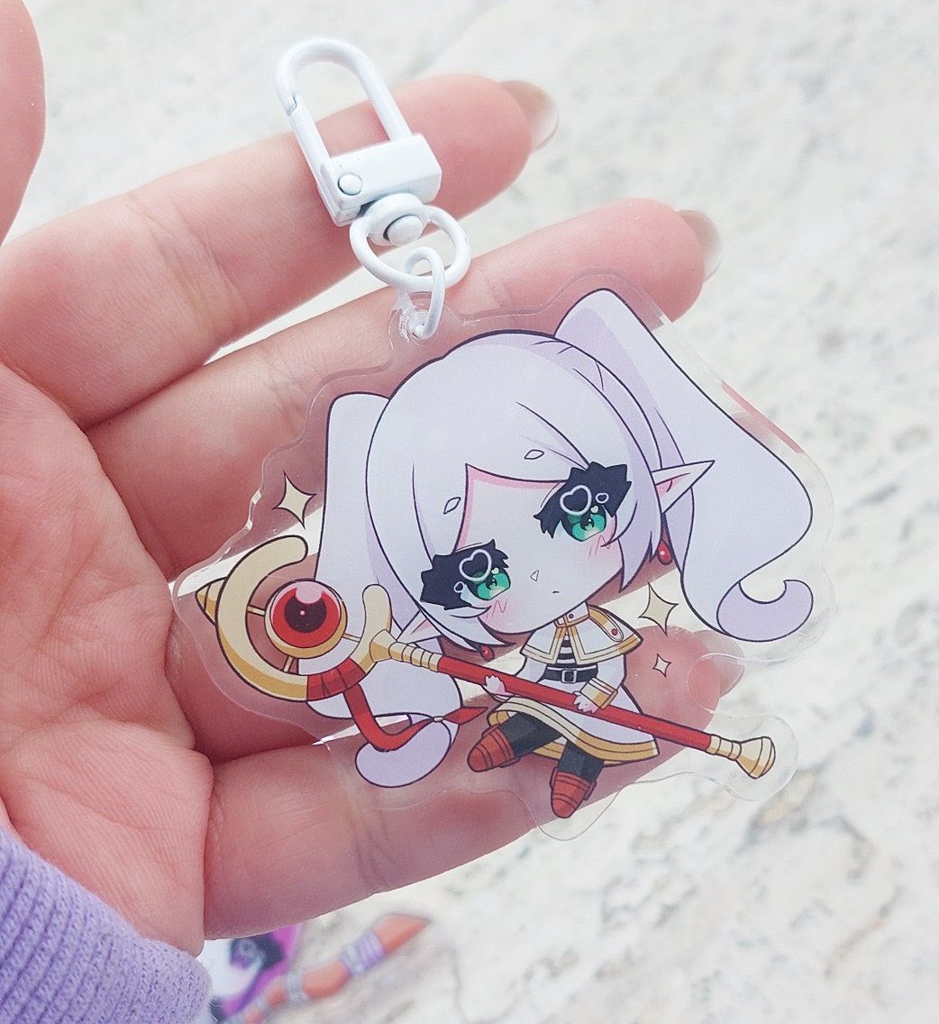 Divy_Shop_'s tweet photo. Frieren and Fern Keychains are on my shop! 💜✨ https://t.co/IkKSb3dcwt