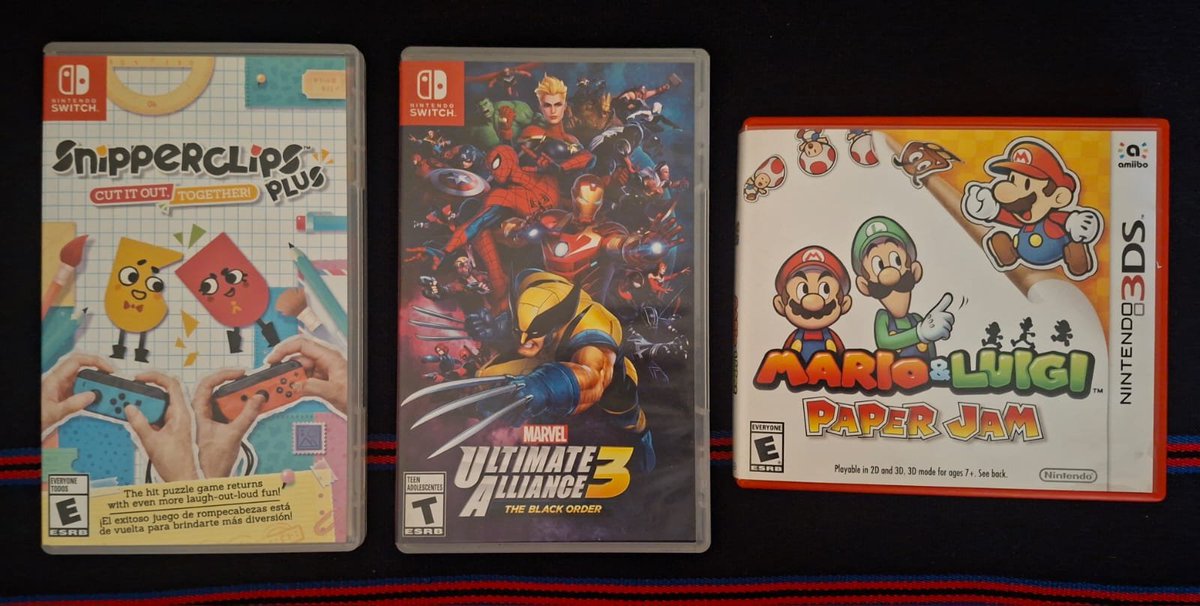 * Y antes de acabar el mes, unas últimas compras adicionales de videojuegos xP.
* Como estuve jugando junto a mi hermanitos, quedé a la espera de alguna oferta de títulos de 2-4 jugadores :3.
* Además que quiero tener todos los Mario &amp; Luigi B).