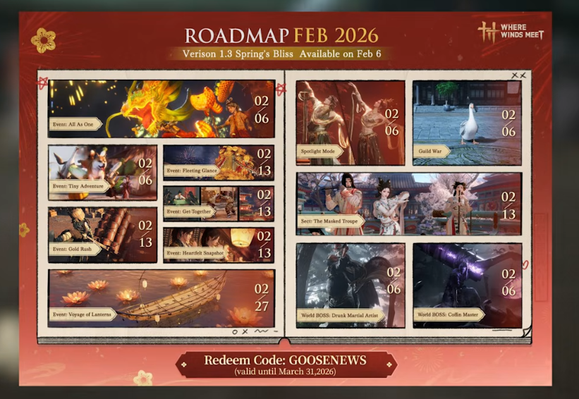 Now this is a fuckin' game roadmap of an organization that focuses on their cash cow, unlike other gaming studios.  Most studios would consider this a year roadmap where Net Ease does for a month.  #BlackDesert #EliteDangerous #VideoGames #wherewindsmeet