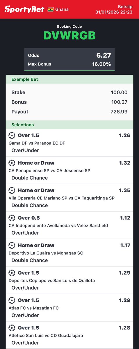ceobesttips's tweet image. Odds: 6+ 🎉🎉🎉

CODE: DVWRGB

STAKE GOOD AMOUNT 🥳

GOOD LUCK 🍀

#sportybetGH #foryou #6Odds