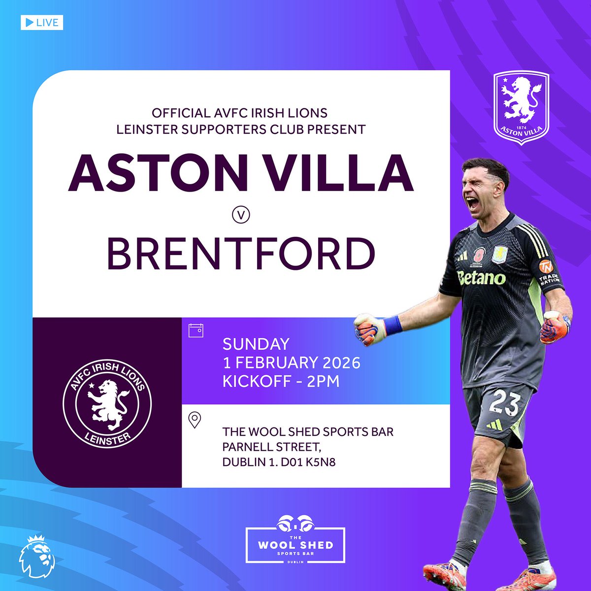 AVFC Irish Lions tweet media