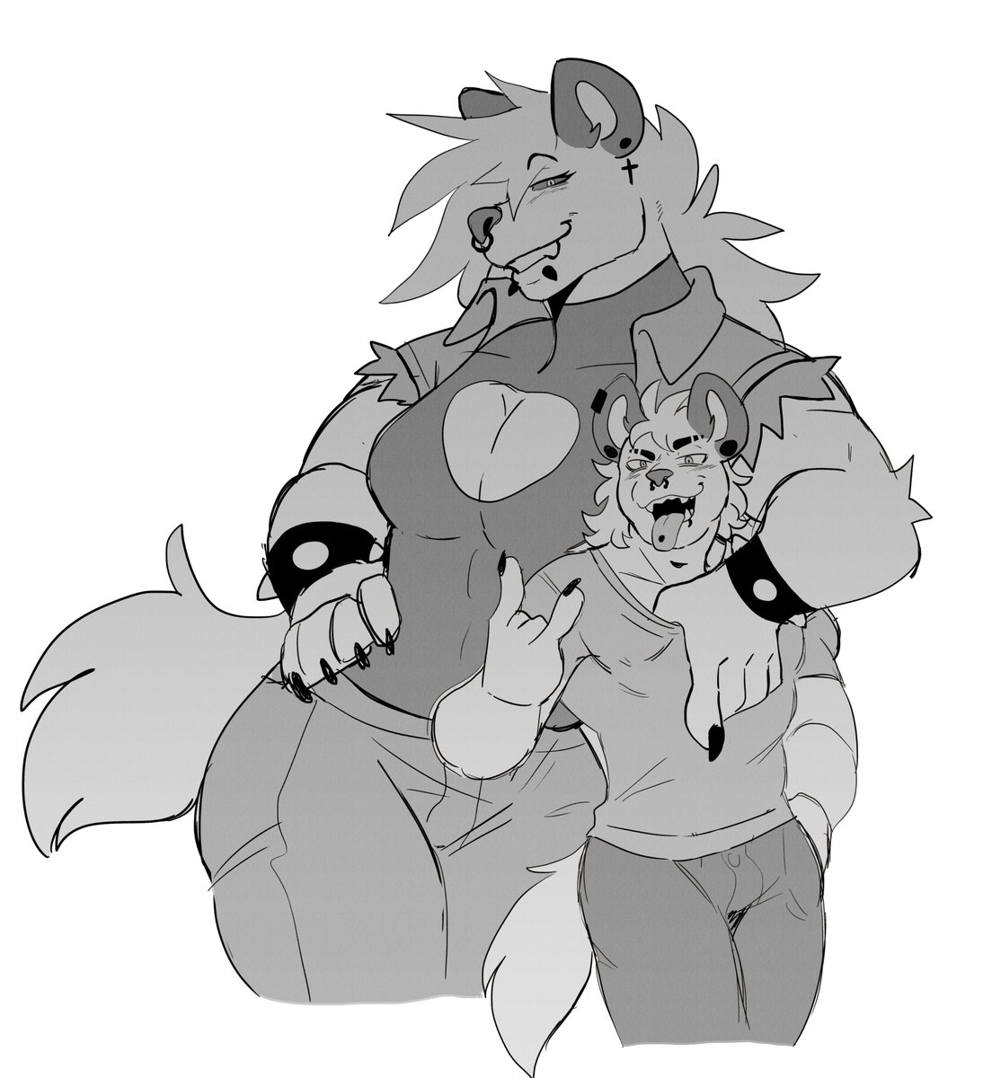 did you know female hyenas are bigger than males in every way?