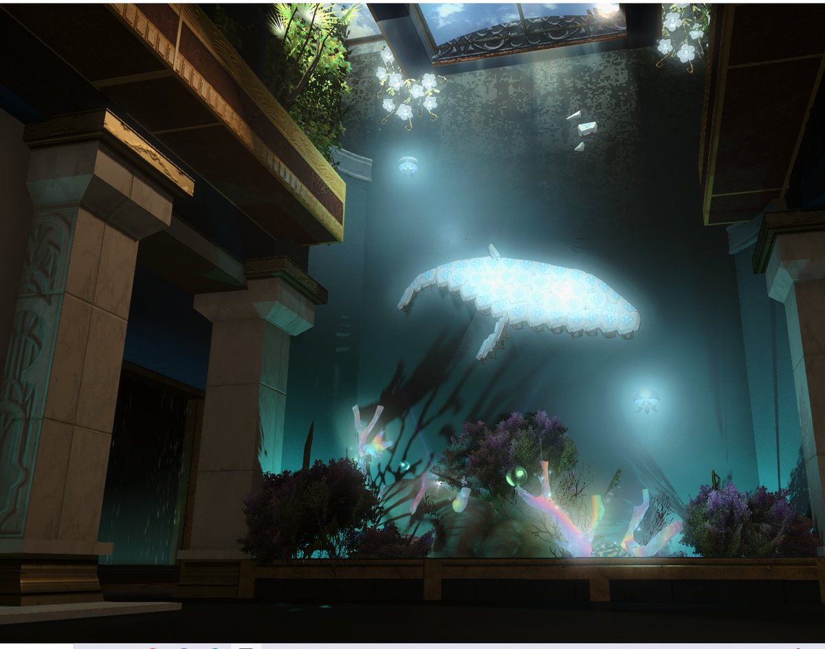 New Comm for an fc design of the game Honkai Star Rail and the Dreamscape area. So we thought we make a whale! 😆
I haven't played the game, but tried to stay true to the vibe. More pics from Taina soon!

#ffxiv #ff14housing #ffxivhousing #HousingEden #hgxiv #FF14ハウジング