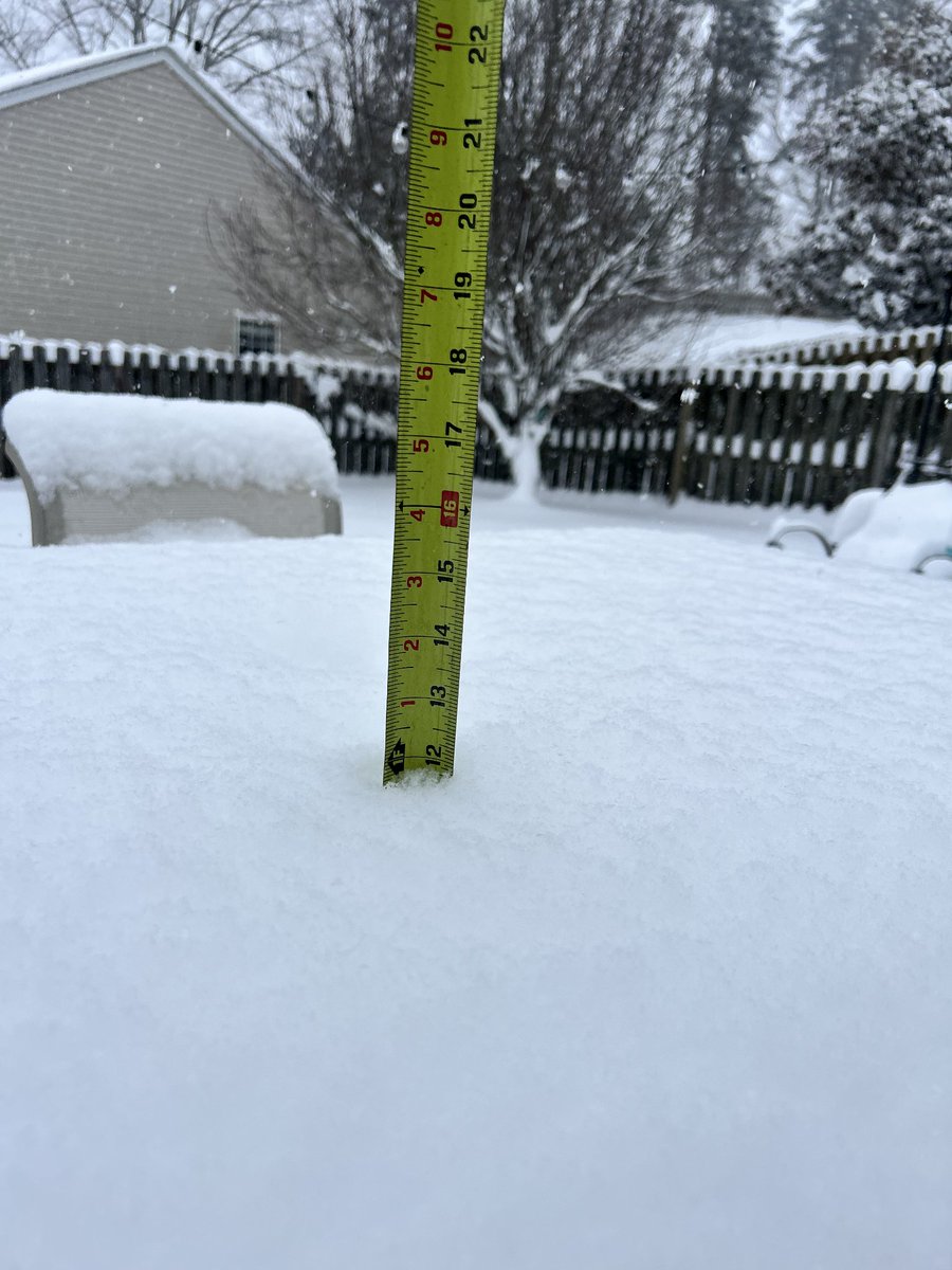 M_411_'s tweet photo. @weatherchannel @ReynoldsWolf 5:15pm now 12 inches https://t.co/37xxvcltEb