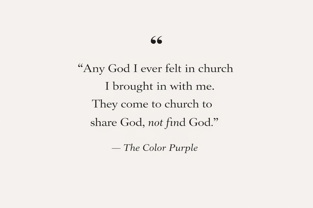 TBookshelfcamp's tweet photo. When a “book discussion” becomes collective rant therapy 😹
The Color Purple gave us too much to unpack in today’s discussion like pain, resilience, sisterhood and soft wins after hard years. 
Check out some of our campers fave quotes👉🏾 https://t.co/IiGOSrhnY2