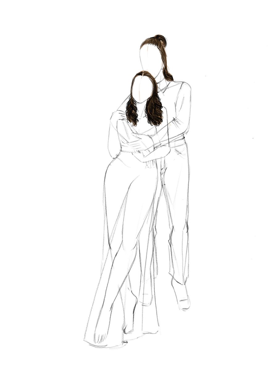 Taranjot26april's tweet photo. January Sketches | Couple pose croquis | Designs | Hairstyles | Looks #procreatebrush #fashion #illustration https://t.co/k3s7lHxmdC