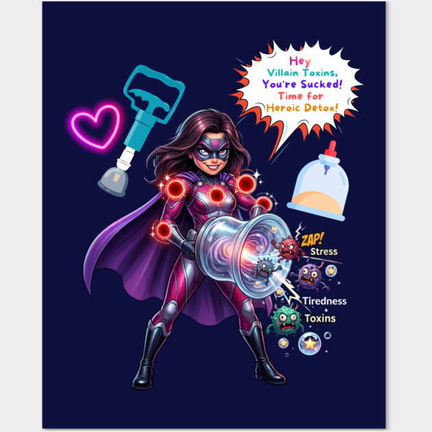 artvortexhub31's tweet photo. Tired of stress gremlins winning? Suit up &amp; suck 'em out with this cupping therapy superhero blast! Your energy reset awaits. Who's ready? ⚡ Who's grabbing this? #CuppingTherapy #Detox #Neurowellness #TeePublic #redbubble 

https://t.co/uMbxyBMW9E https://t.co/jmg1voYmZl