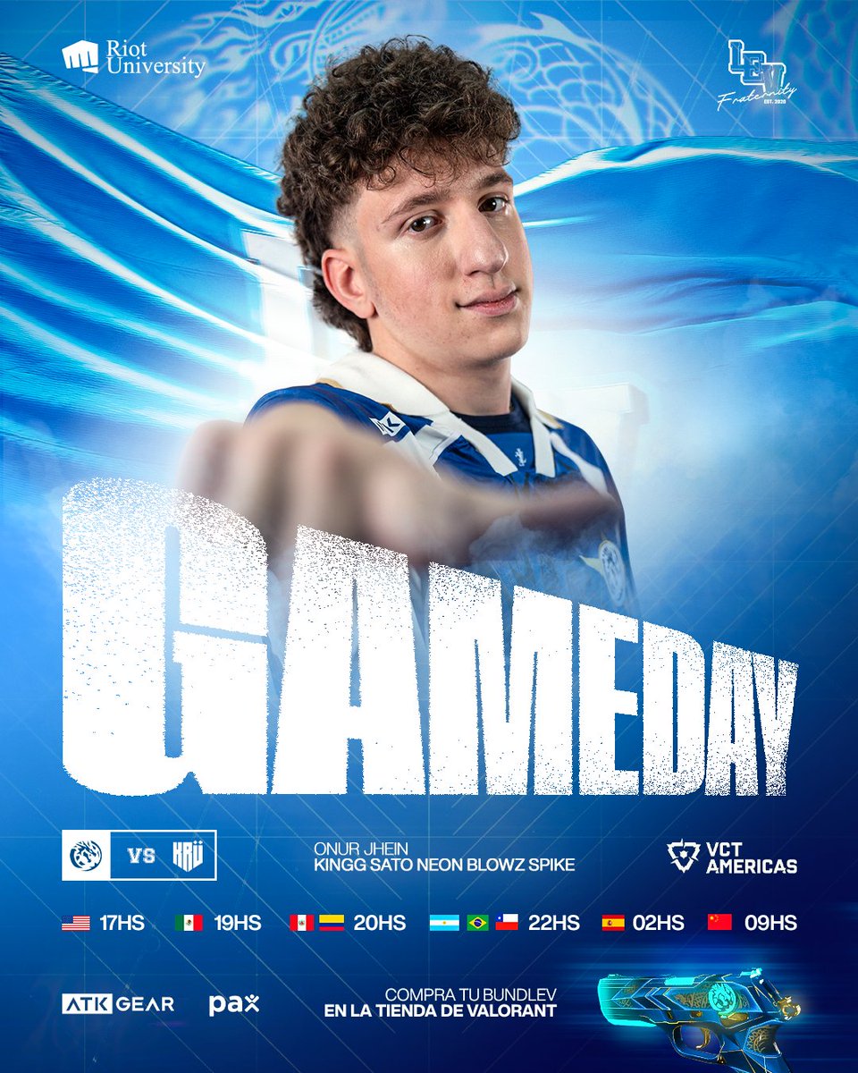 HOY TENEMOS CLÁSICO EN VCT

🆚 <a href="/KRUesports/">KRÜ</a> 
🏆 #VCTAmericas 
📺 twitch.tv/lucasrojo 

#goLEV