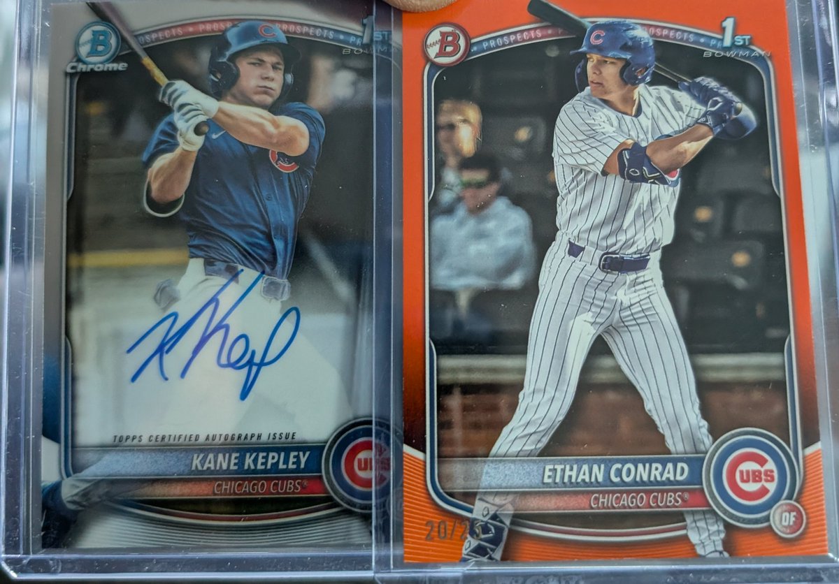 Mail day!!! Kane kepley auto and Ethan Conrad /25 orange <a href="/CardPurchaser/">Card Purchaser</a>