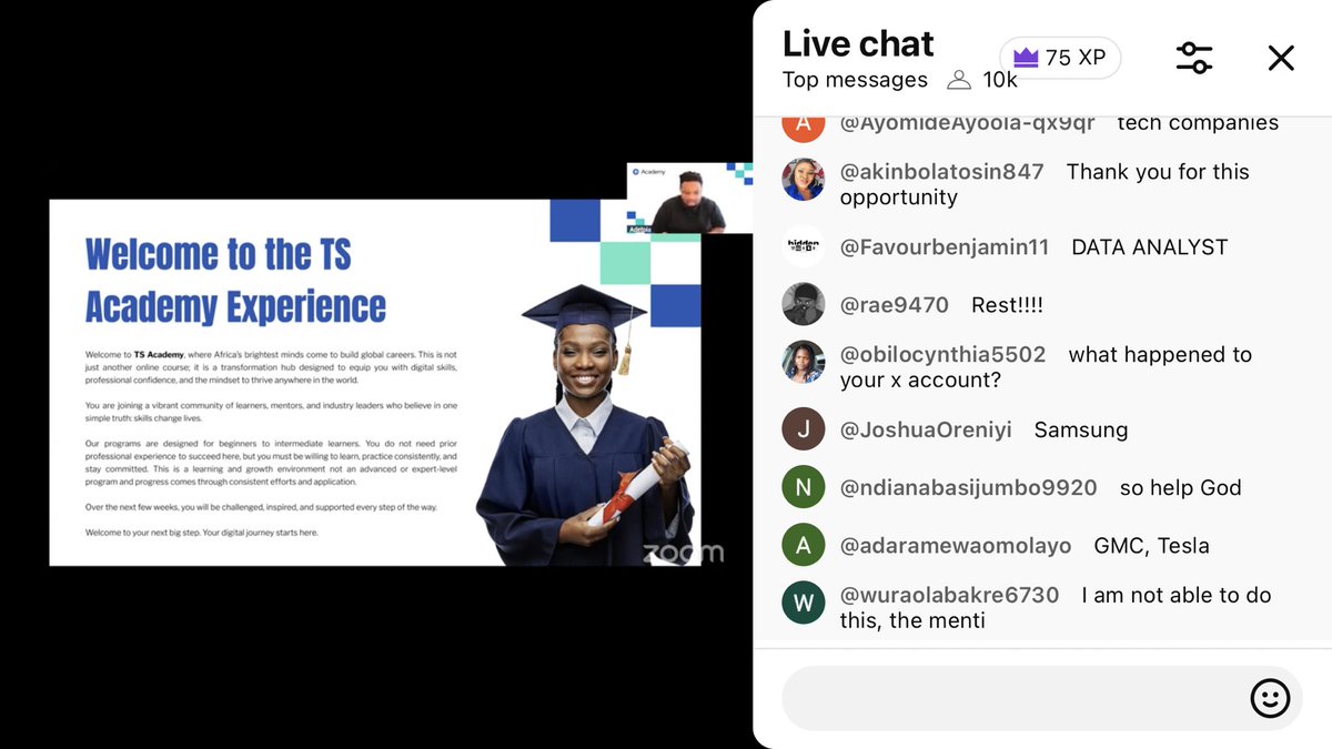abraham_agwu's tweet photo. Started my tech journey today courtesy of @Wizarab10 TS academy scholarship. Thanks and God bless u sir. https://t.co/M2Gonjq2SS