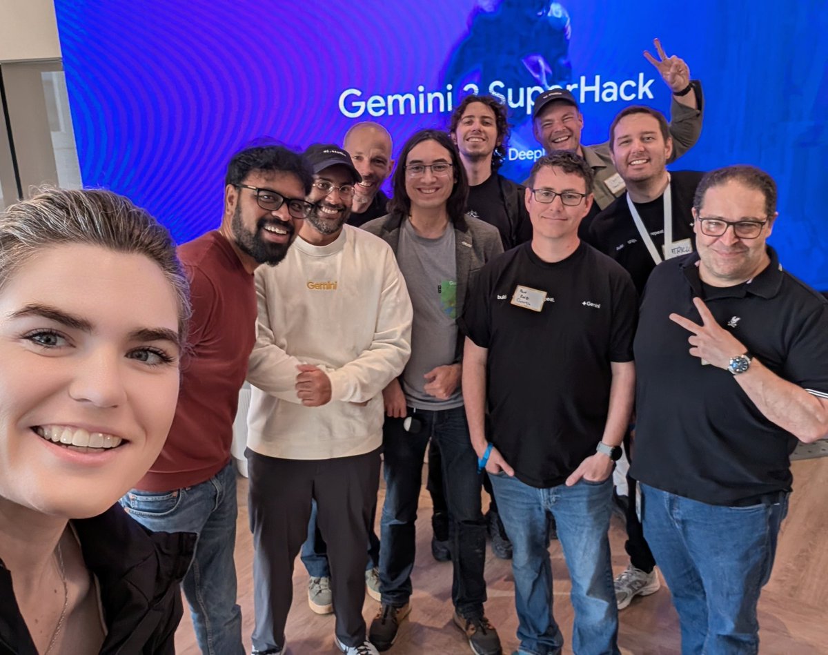 Group photo at hack