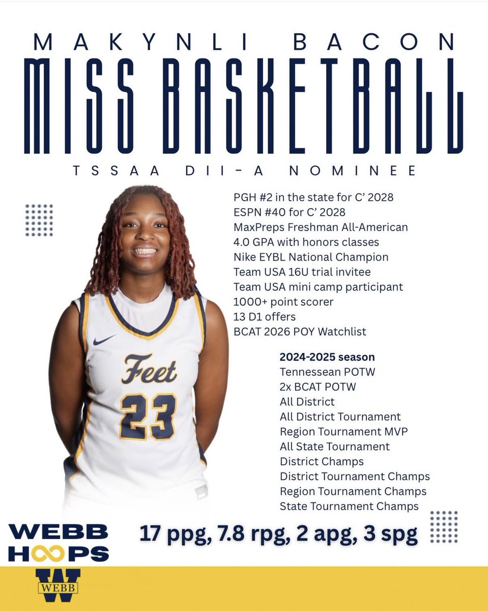 MK_Bacon2028's tweet photo. Please consider me for Miss Basketball DII-A @Webb_GBB @callmeCoachTee @CoachBrody7 @weworkhoopshaun https://t.co/tWSKKQHrIK