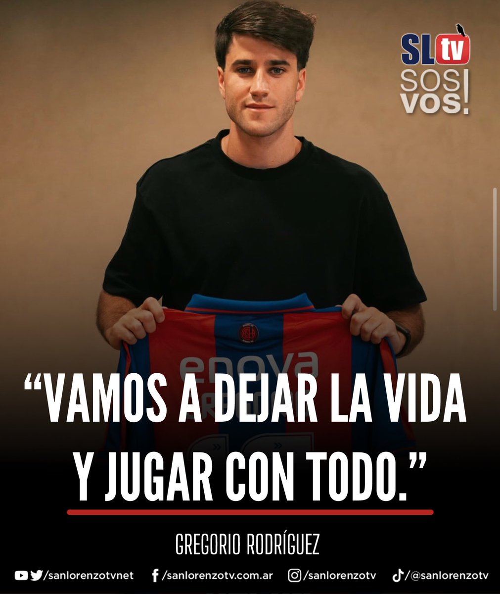 🗣️ Las palabras de Gregorio Rodríguez tras debutar y anotar su primer tanto con San Lorenzo en la victoria ante Central Córdoba:

💬 “Me sentía confiado, con ganas de agarrar la pelota e ir para adelante. Desde el primer día el grupo me recibió bárbaro: son todos humildes y