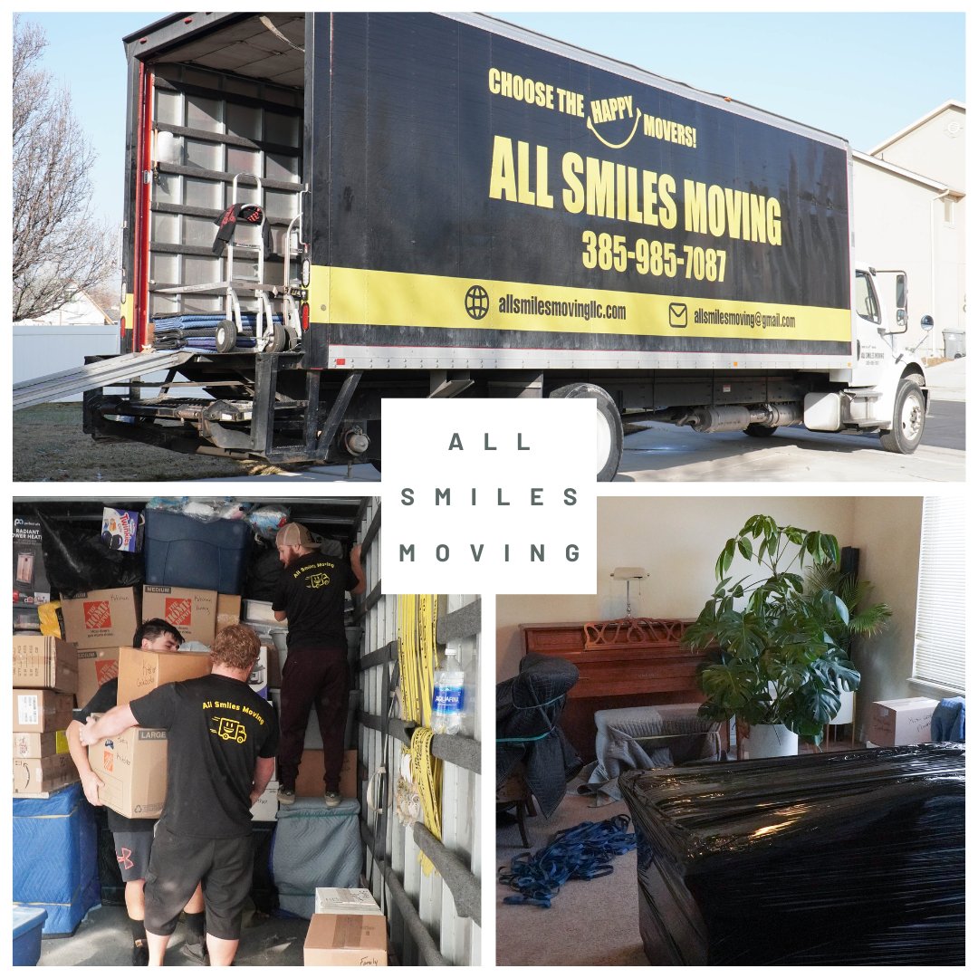 MovingSmiles's tweet photo. 😄All Smiles Moving is your trusted Utah moving company, treating your furniture and valuables with real care so they arrive just as they left—safe, protected, and stress-free. 🚚
#UtahMovers #MovingCompanyUtah #SafeMoving #StressFreeMoving #HappyMovers https://t.co/pB9O4fqqsT