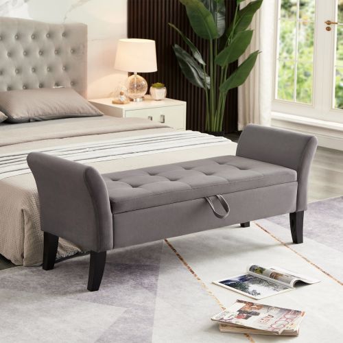 lovemyhomeshop's tweet image. ✨ Stylish + functional seating!
 51.5″ Grey Velvet Bed Bench w/ Storage — plush seating, hidden storage, and a sleek look perfect for bedrooms, entryways, or living rooms! 🛋️💛
🔗 lovemyhomeshop.com/515-bed-bench-…

#BedBench #StorageBench #VelvetFurniture #HomeDecor #SmartStorage