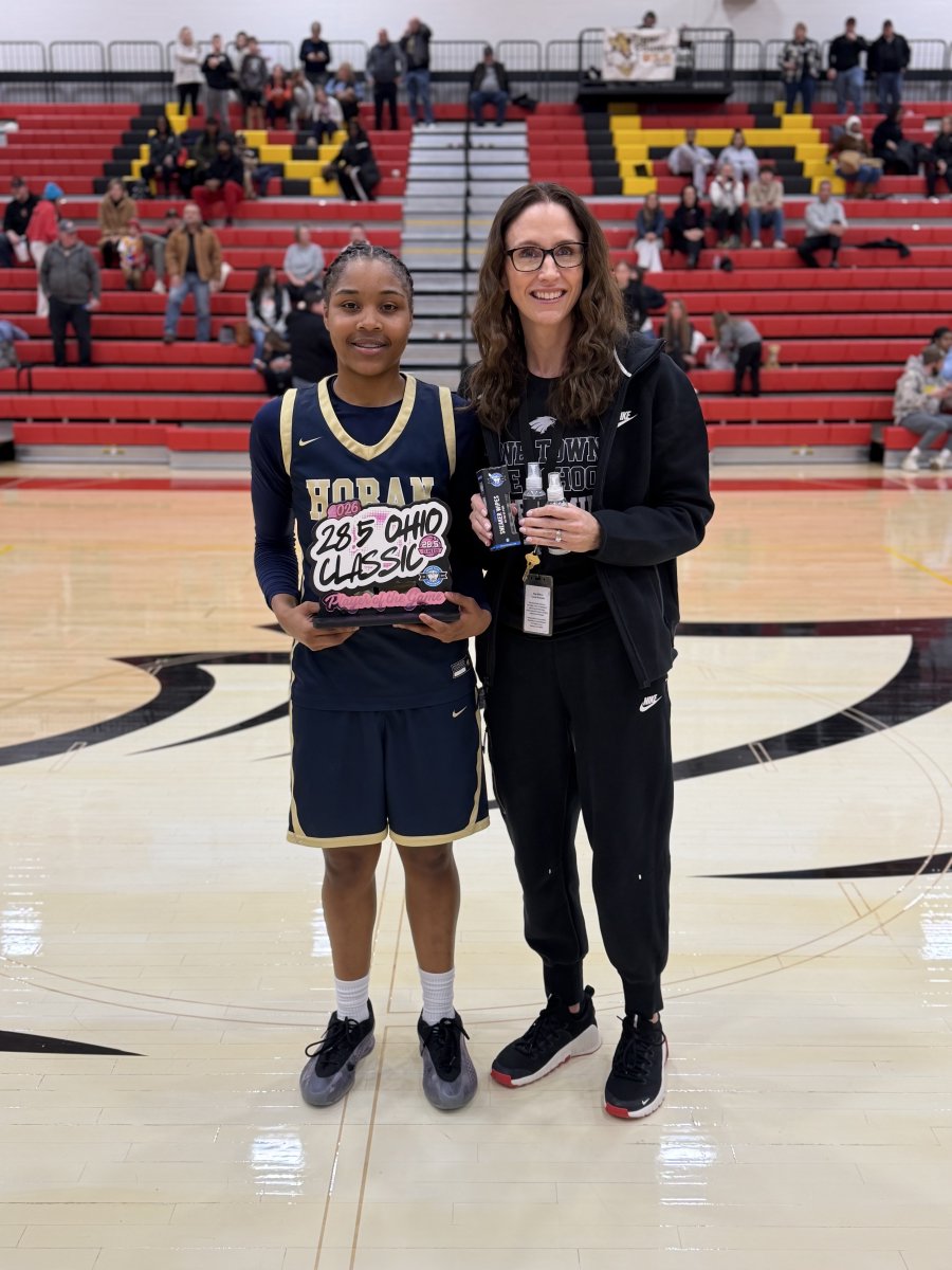ohioBKcoaches's tweet photo. Hoban wins it over Versailles in Game 4 of the 28.5 Ohio Classic presented by BSN Sports/Surge. Congrats to our Players of the Game.
Katey Litten (Versailles)
Amariya Davis (Hoban) https://t.co/iMiQgdLGmS