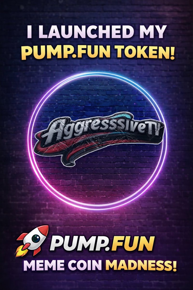 AggresssiveTV's tweet photo. https://t.co/Xm9PbArWEz

#crypto #memecoin #Binance #bybit #okx #youtube #CryptoCommunity #aggresssivetv https://t.co/nUp7tnsVcp