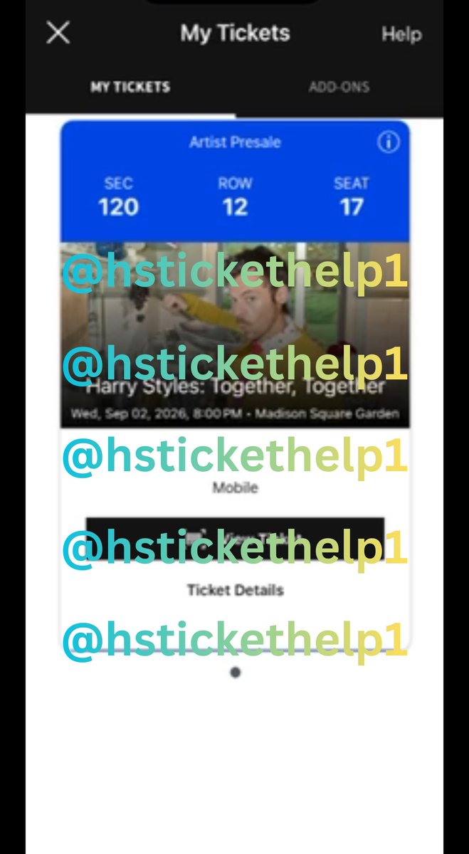 hstickethelp1's tweet photo. Harry Styles’ Together, Together Tour- NYC🗽
- September 2nd
- 1 ticket
- Sec 120, Row 12, Seat 17
- $884.40 total (price verified)
- PayPal G&amp;S

Fill out the form below if interested!
https://t.co/e0ttrVXSce https://t.co/w79edg558b