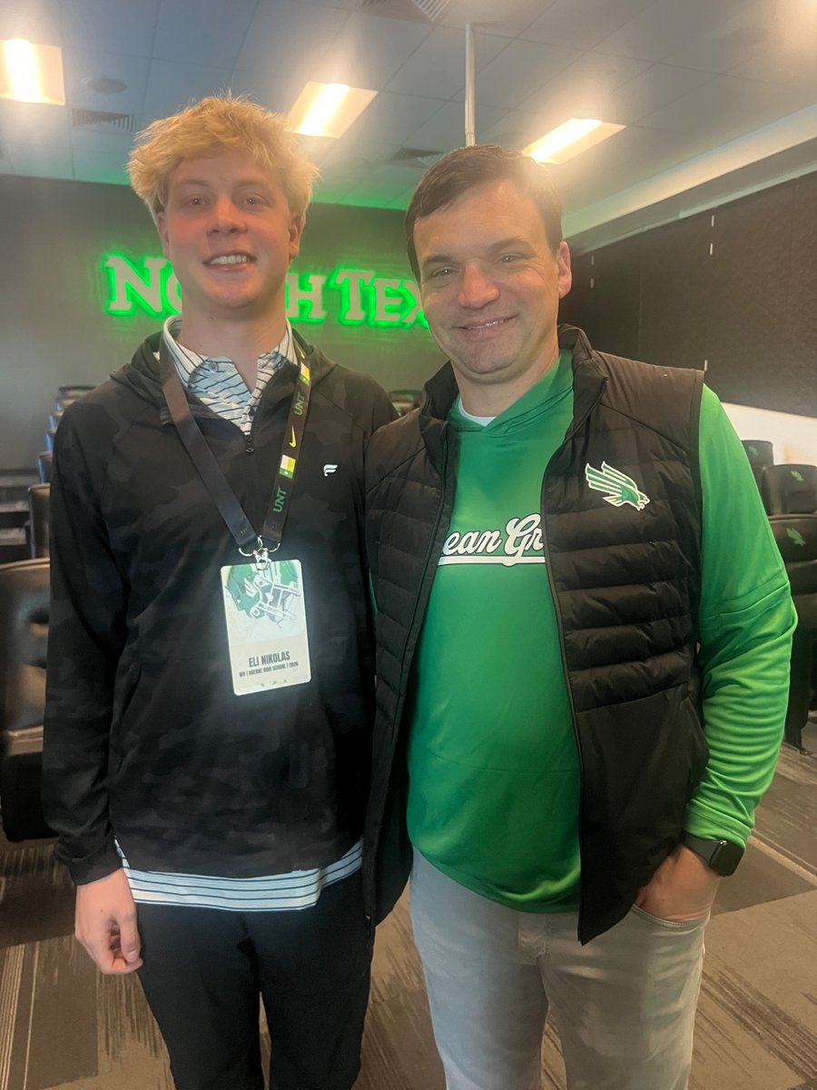 Eli_Nikolas8's tweet photo. After a great conversation with coach @Coach_NealBrown  and @coach_jddean I’m blessed to receive an offer from UNT! Where I will be playing in the fall @HoundFootball @210Preps @coach_mcclain @BoerneISD https://t.co/IQgqInZKtE