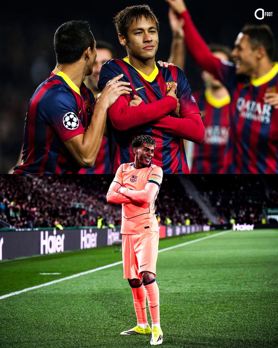 La célébration de Lamine Yamal 🇪🇸 ce soir. 🇧🇷✨🤩