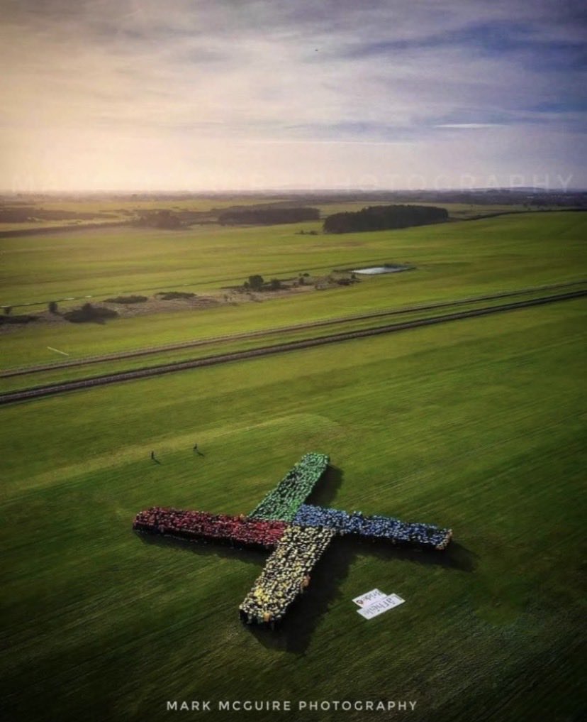 🌟Wishing everyone a very Happy St. Brigid’s Day - February 1st 2026! 🌟A memory from 2023 when our Fifth Year students took part in creating the record breaking St. Brigid’s Human Cross in the Curragh. <a href="/Pres_Carlow/">Presentation College</a> is in the yellow section! <a href="/CeistTrust/">CEIST</a> <a href="/PresSisNE/">Pres Sisters NE</a> 📷 #MarkMcGuire