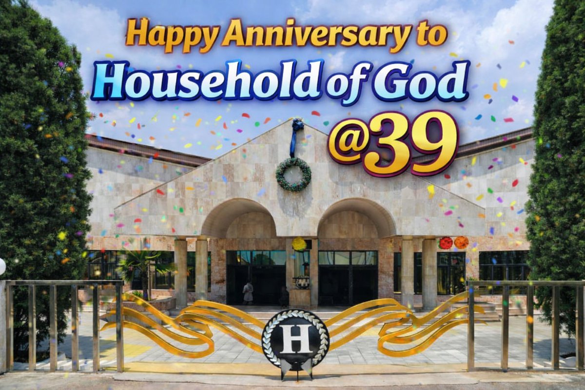 Bdellium1's tweet photo. CONGRATULATIONS!
I celebrate 39 years of God’s faithfulness in The Household of God Church; the greatest church in the world. Under the visionary leadership of Pastor Chris Okotie, lives have been transformed and destinies shaped.
I trust the Lord for greater glory ahead. https://t.co/NnVVjeXitW
