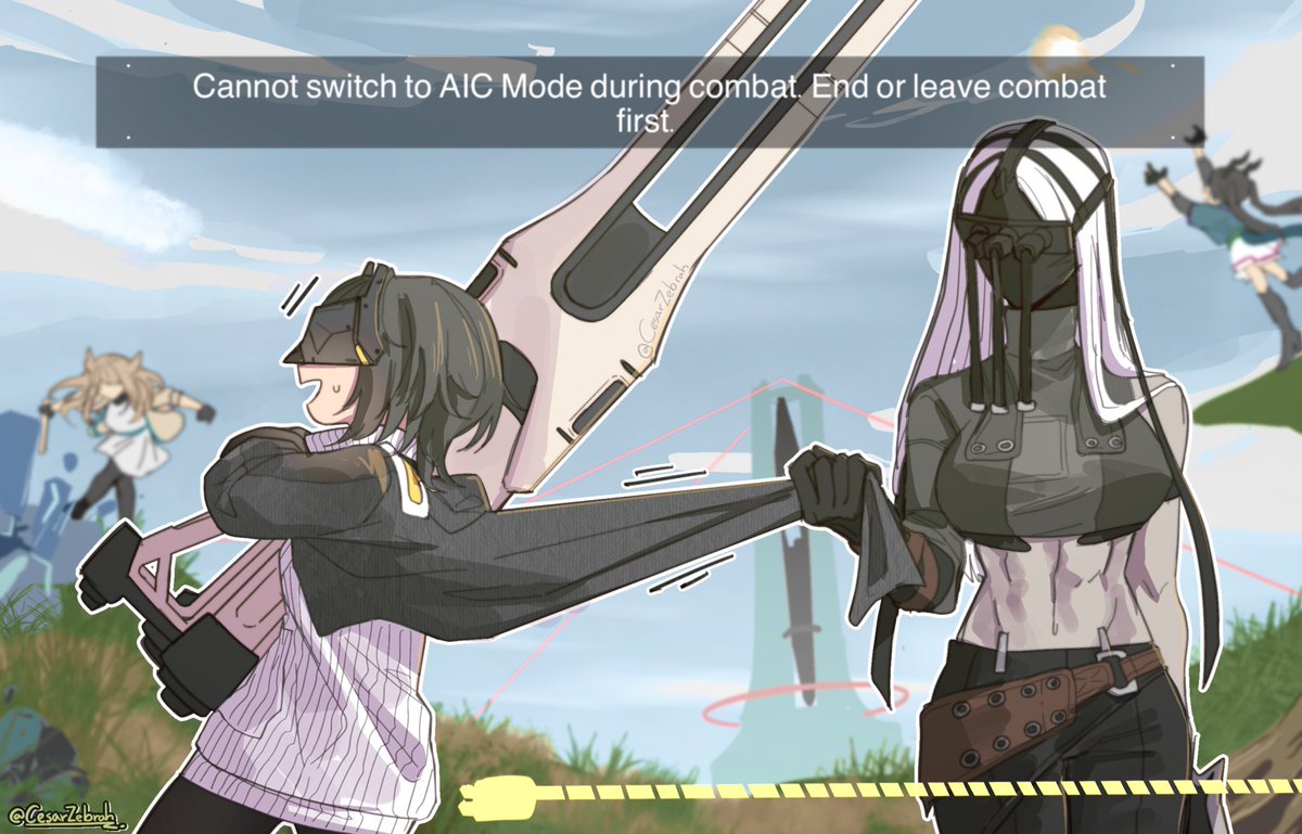 CesarZebrah's tweet image. Just let me place down my wifi bro 

#ArknightsEndfield