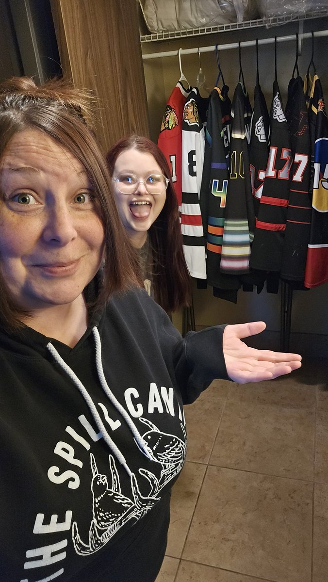 Luckily, we narrowed it down to a few to bring to Iowa. Decisions, decisions! 🏒✨️
