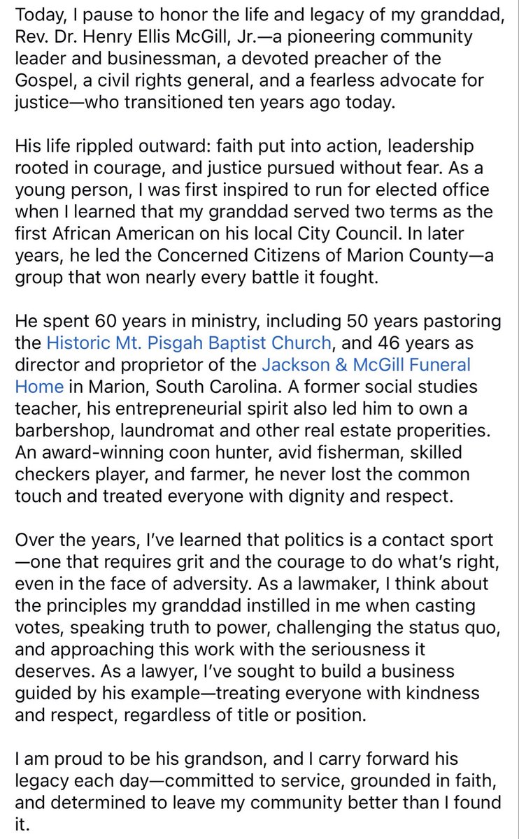 Rep. Kambrell Garvin tweet media