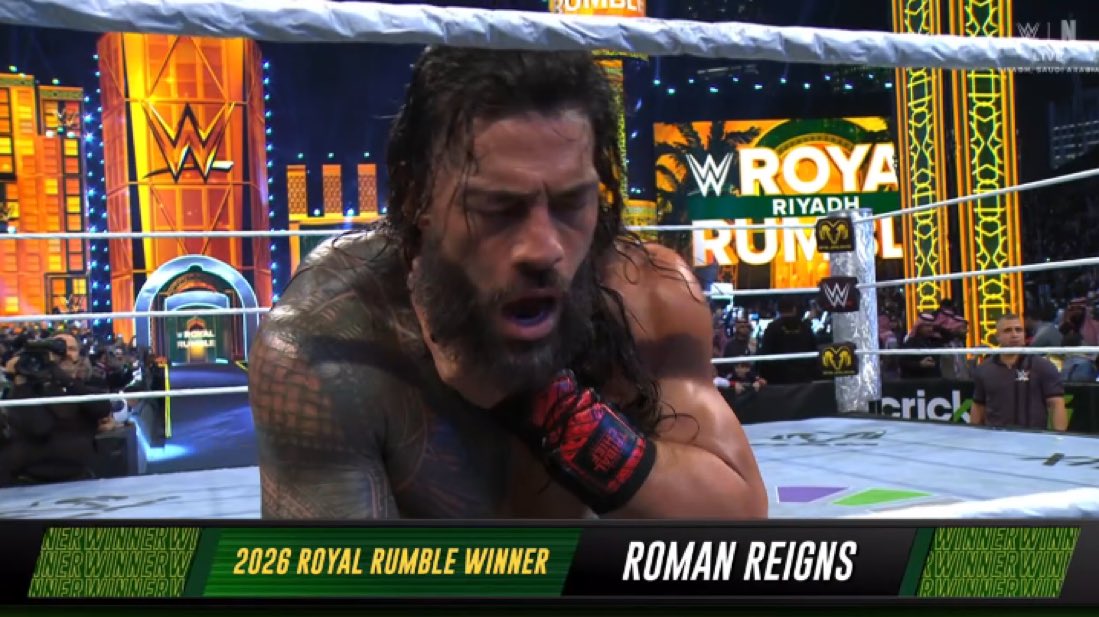 🚨 ROMAN REIGNS WINS THE 2026 MENS ROYAL RUMBLE MATCH

#RoyalRumble