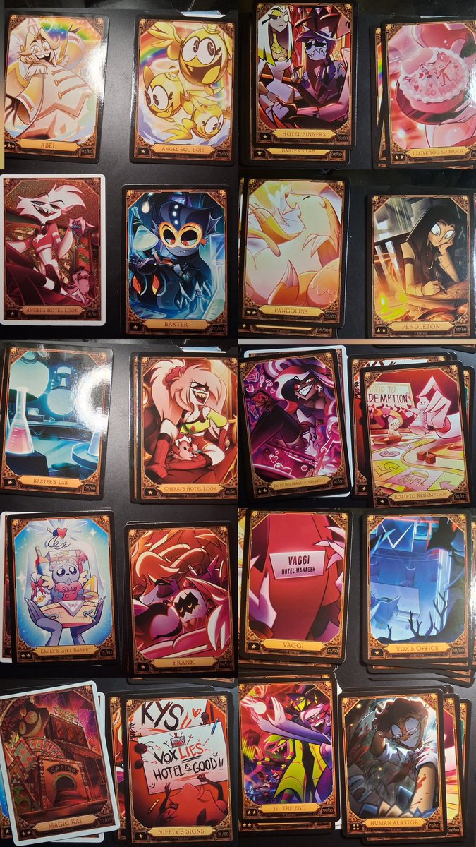 Wow....I love my cards!!! I'm surprised I didn't get doubles #hazbinhotelseason2 #hazbinhotel #hazbintradingcards #HHs2