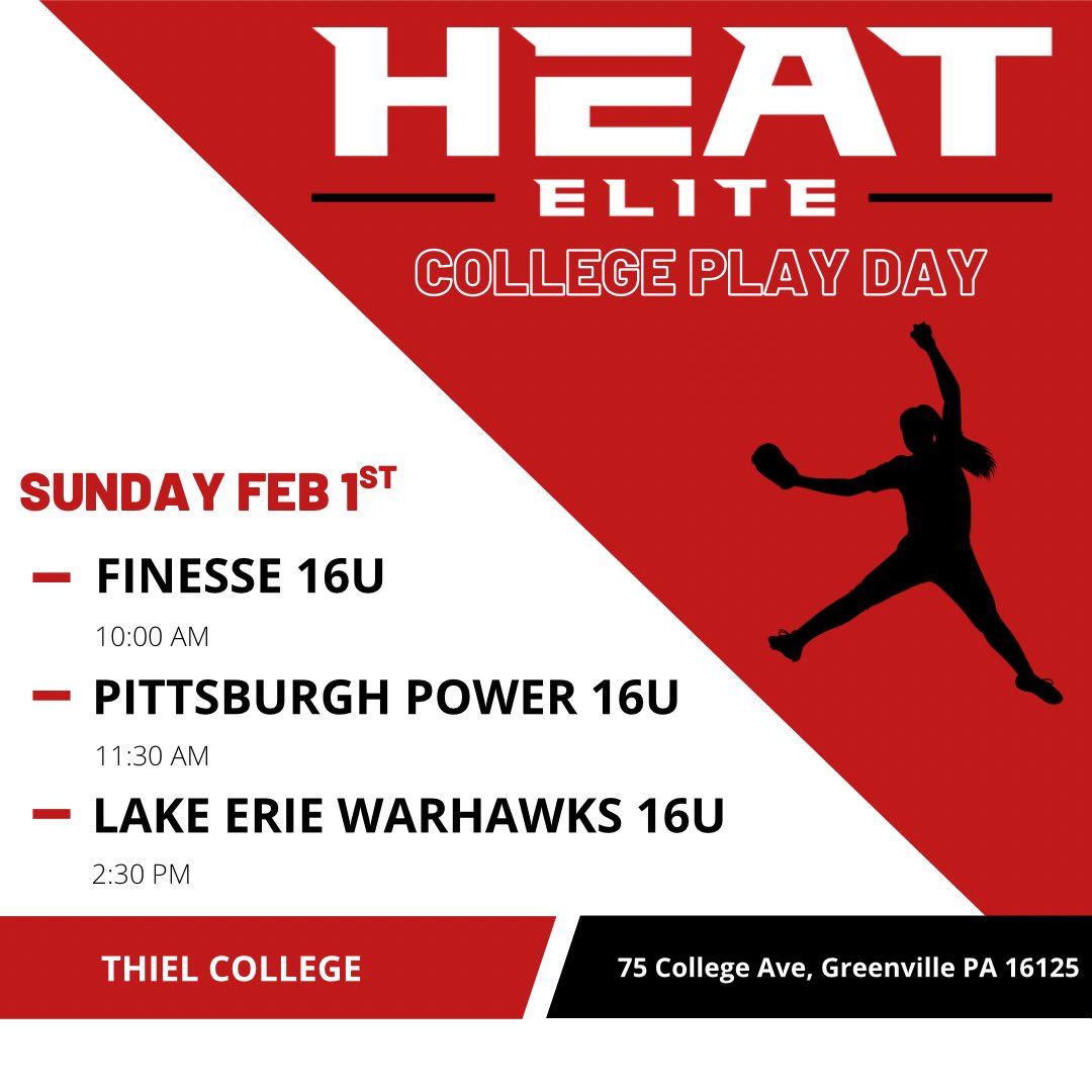 HeatElite2028's tweet photo. Final games of the winter before we gear up for school ball.  College play-day at Thiel College in PA.  As always, follow all the action on GameChanger!

https://t.co/78XCm8xGvz https://t.co/l7OAnRS0iN