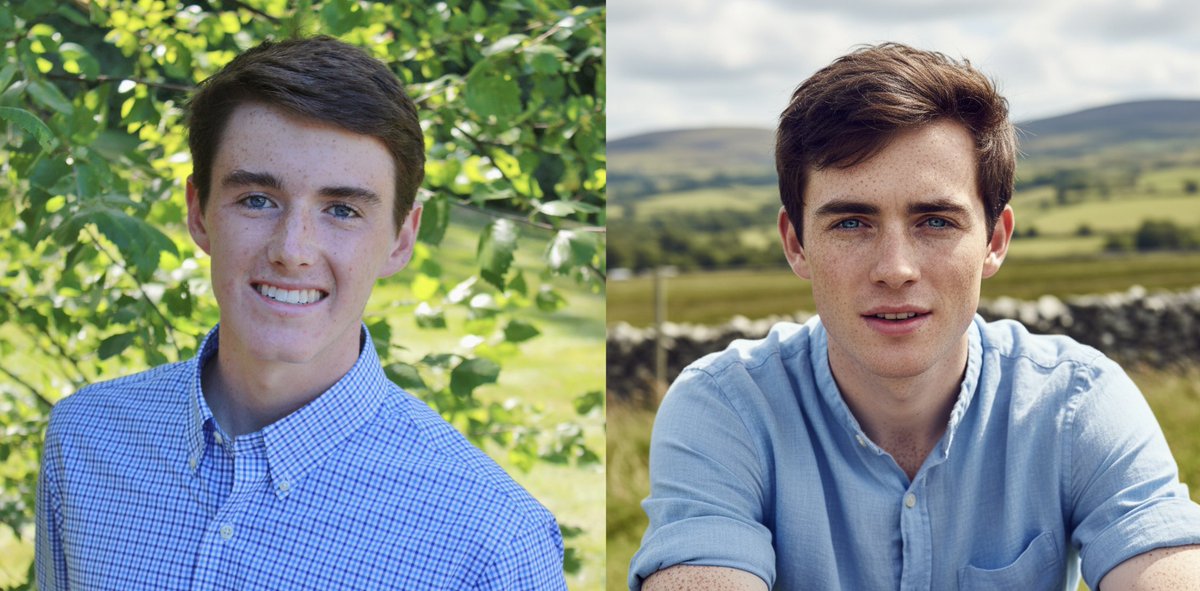 got my whole genome sequenced and uploaded it to our research cluster where we've got a bunch of bioinformatics tools for claude code

also gave claude access to the nano banana API

"tell me what I look like based on my genome"

left: high school me
right: claude + NB output