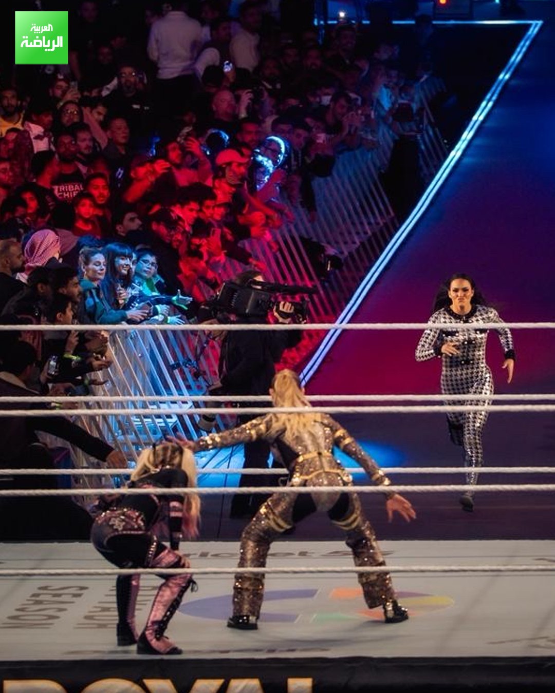 لقطات من منافسات رويال رامبل للسيدات المقامة في الرياض، والتي توجت بلقبها ليف مورغان 