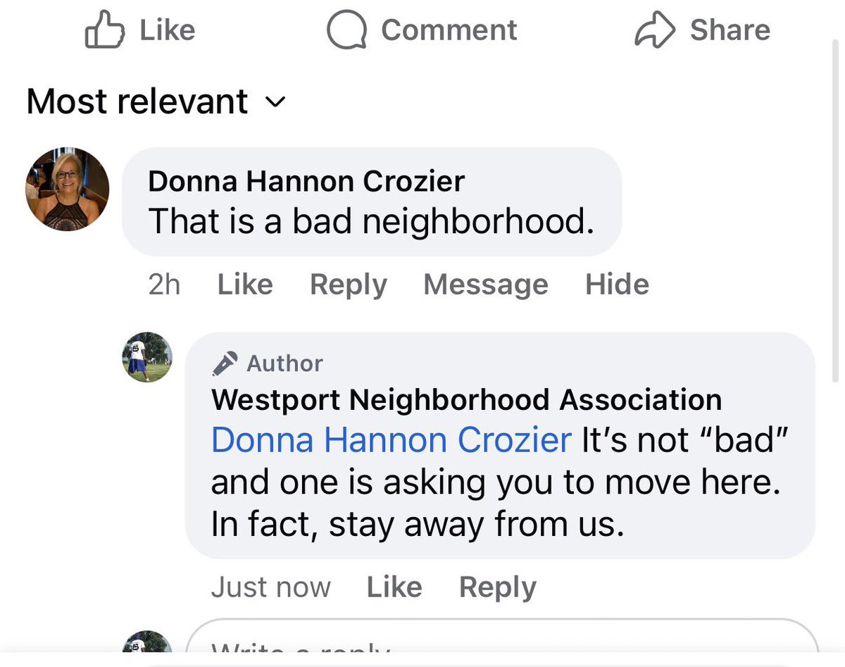Hello, <a href="/TeamPropst/">Propst & Sons Sports</a>. Your employee, Donna Hannon Crozier is using her profile which prominently features your org to publicly bash our neighborhood? If she’s retired as she and her husband’s FB page implies, you may want her to remove your org before it costs you customers.
