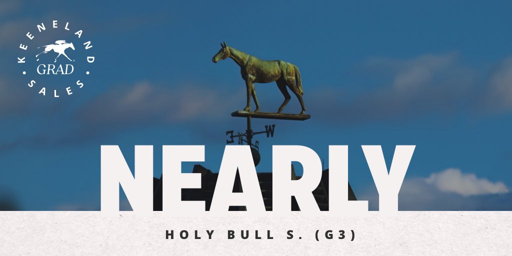 keenelandsales's tweet photo. Congratulations to #KeeSept grad NEARLY &amp; his connections on a dominant performance in the Holy Bull S. (G3) at @GulfstreamPark! Consigned by @DenaliStud, purchased &amp; owned by @centennialfarms, bred by Wind Hill Farm and trained by @PletcherRacing. https://t.co/lnmPD41pRm