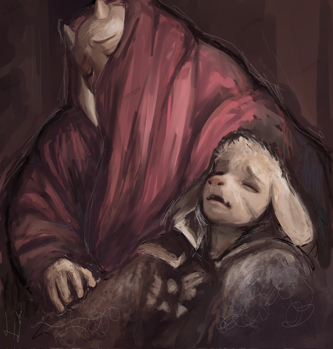 Okay so I finished up a commission for a dude and he deactivated on twt without paying me

Anyways, if any of y'all interested in buying this piece hit me up