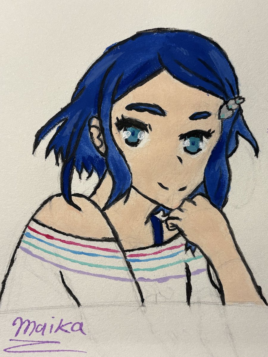 Maika_Silver's tweet photo. I flocked in and finished my #NewYearRedraw within a day.

The first drawing I made about 8ish years ago when I first started drawing. The second is my redraw with the pose I struggled with! I am very proud of the result😌😊 https://t.co/fr3DNx2E60