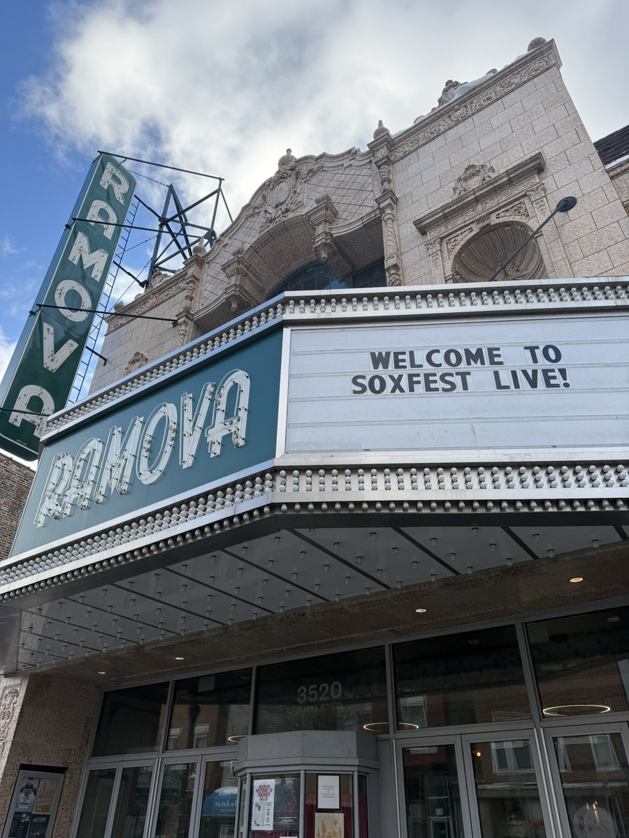 📍 Ramova Theatre
Excited for SoxFest Live!